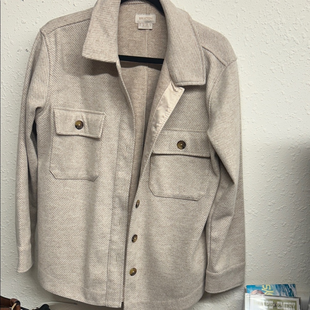 Brixton Beige Pea Coat